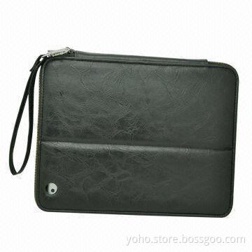 Skin Flip Leather Cover for New iPad with Zipper, Stand to Briefcase